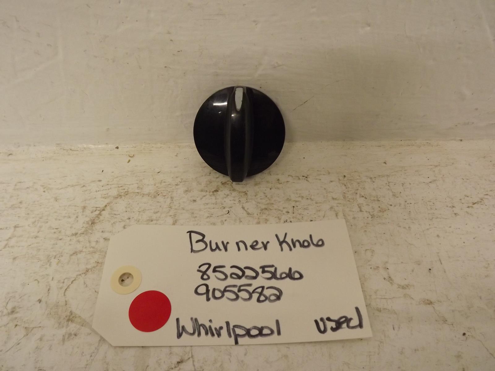 Whirlpool Range 8522566 905582 Burner Knob Used Whirlpool Range 8522566 905582 Burner Knob Used